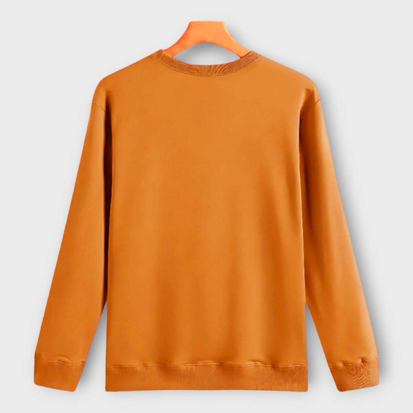 Winter Orange Basic Sweatshirt