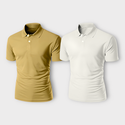 Pack Of 2 Summer Men's Collar T-shirt