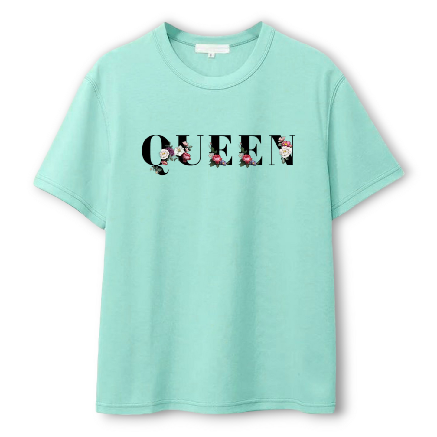 Summer See Green Queen Printed T-shirt For Women's