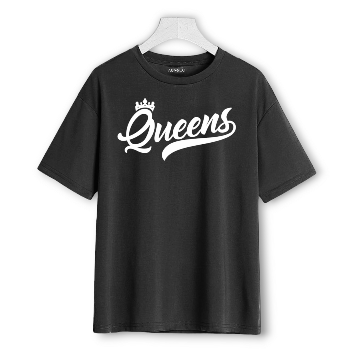 Summer Black Queen Printed T-shirt For Women's