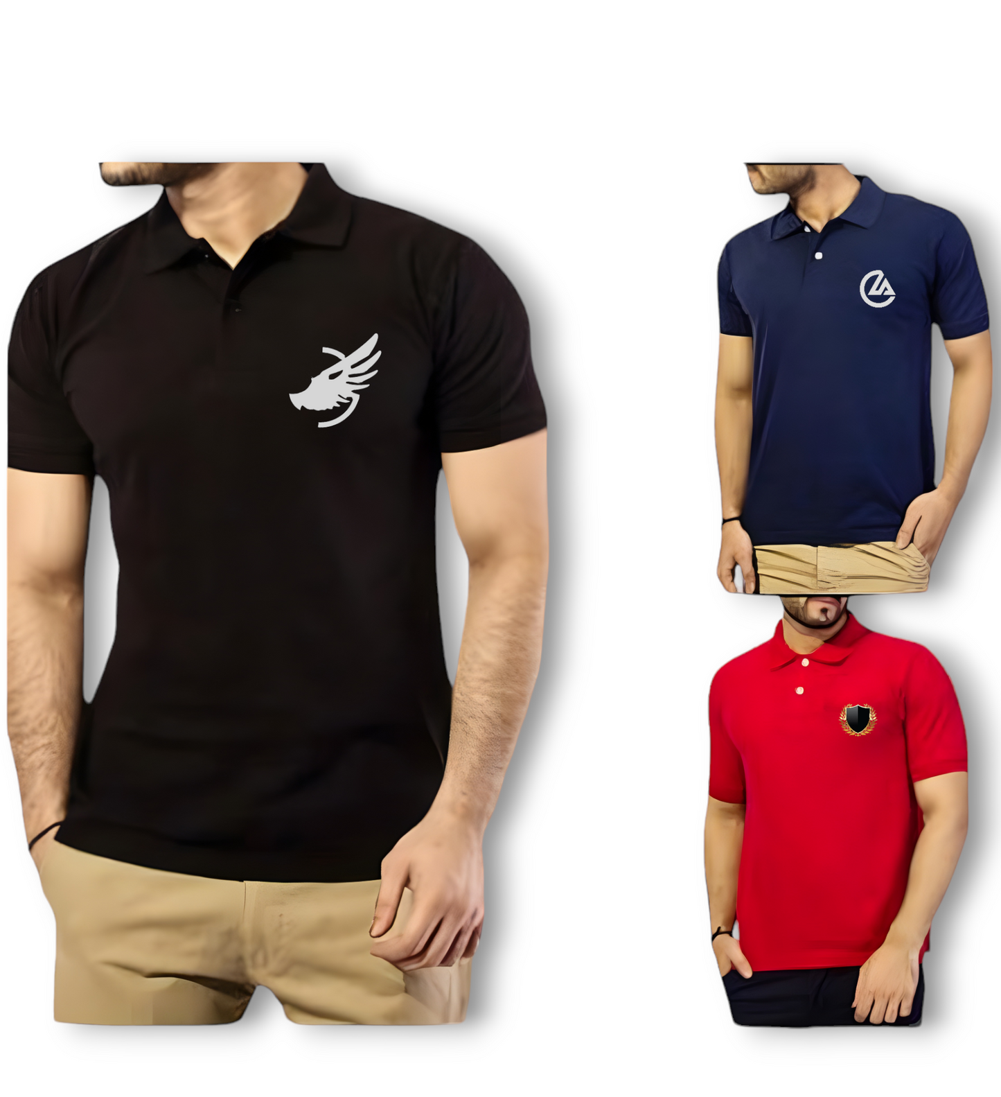 Bundle Of 3 Polo T-shirt For Men's