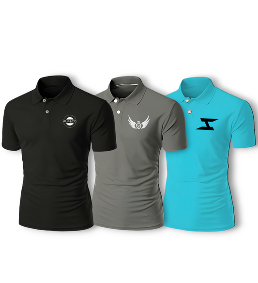 Bundle Of 3 Summer Polo Men's T-shirt