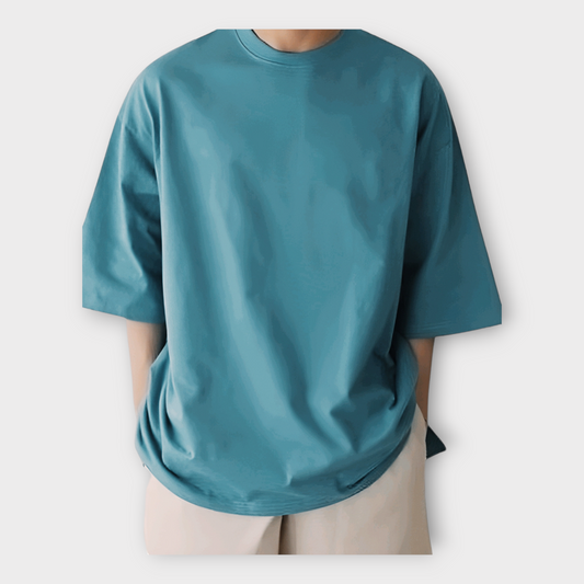 Summer Basic See Green T-shirt For Men's AUA&CO