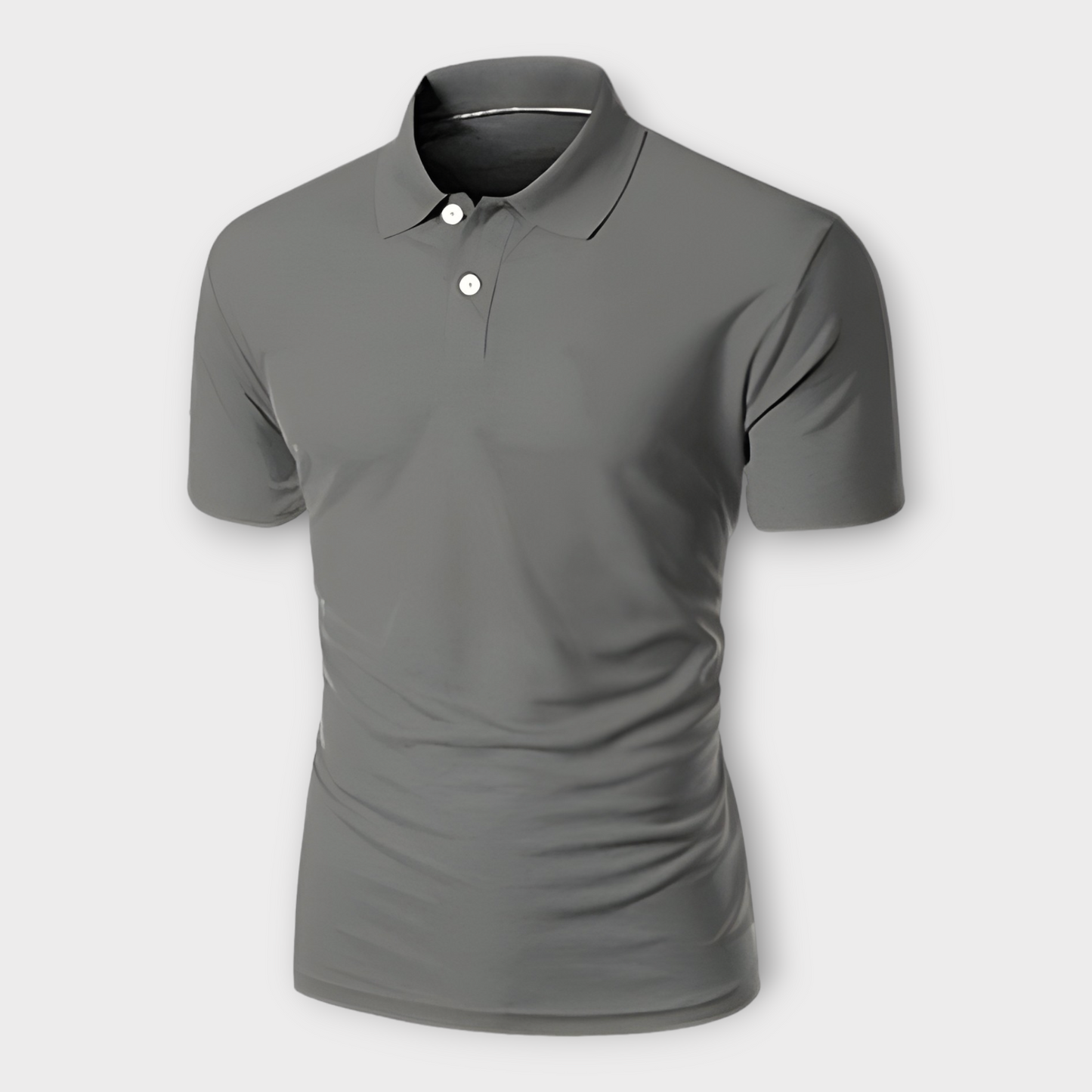 Summer Gray Collar T-shirt For Mens AUA&CO