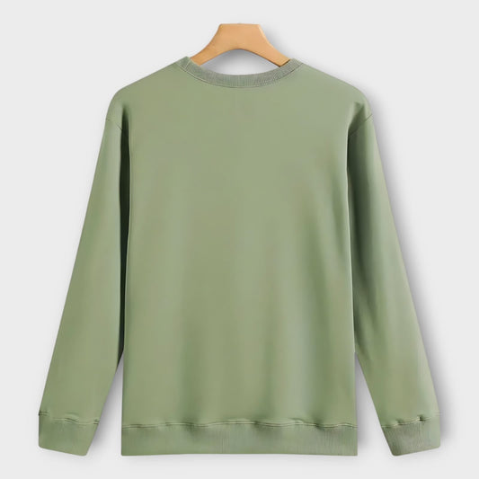 Winter Green Basic Swaetshirt AUA&CO