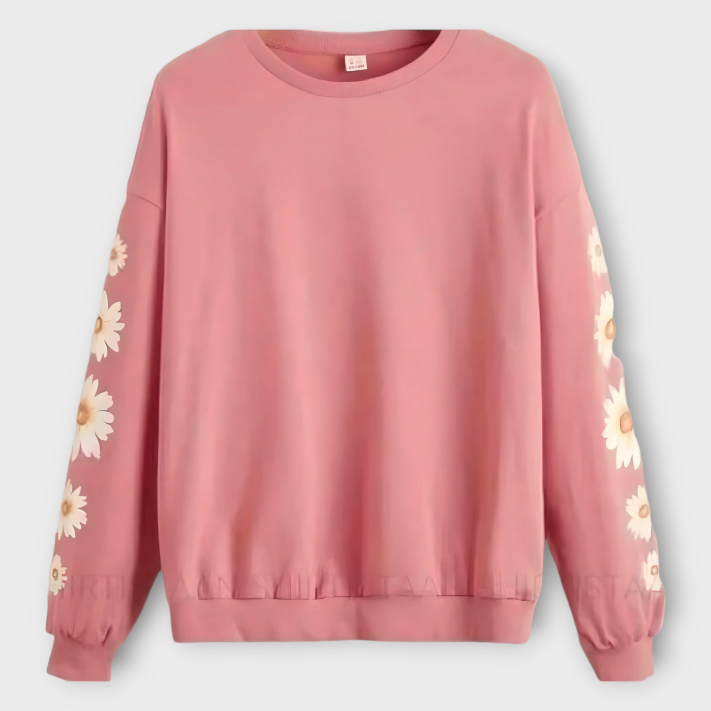 Winter Pink  Flowers Printed Sweatshirt For Women's AUA&CO