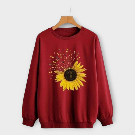 Winter Printed Sweatshirt For Womens AUA&CO