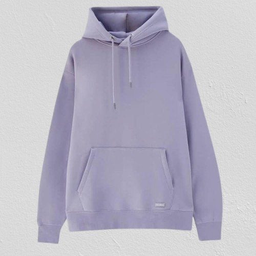 Winter Purple Plain Hoodie AUA&CO